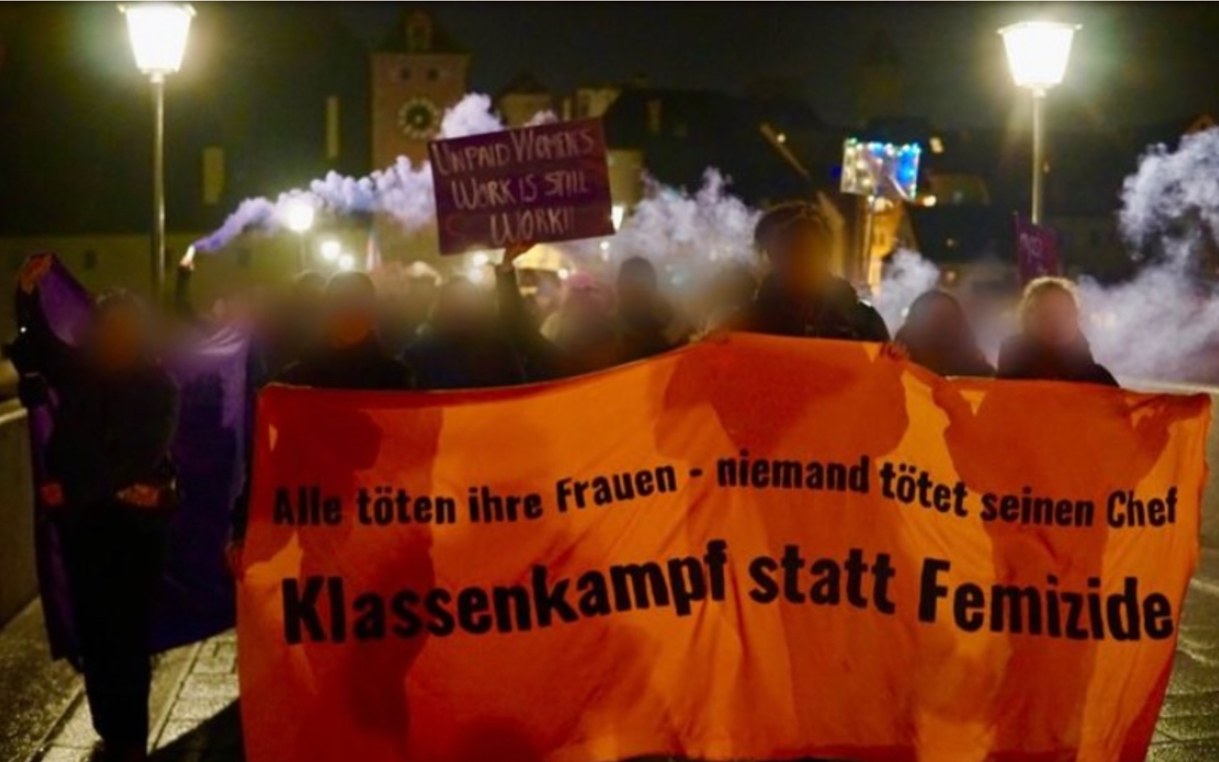 Zusammen gegen das Patriarchat und für die Gleichberechtigung – Die Demo zum feministischen Kampf- tag in Regensburg am 8. März 2023.